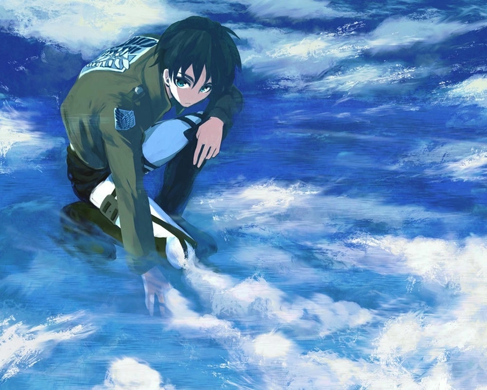 ảnh Eren Yeager ngầu với đôi mắt titan 