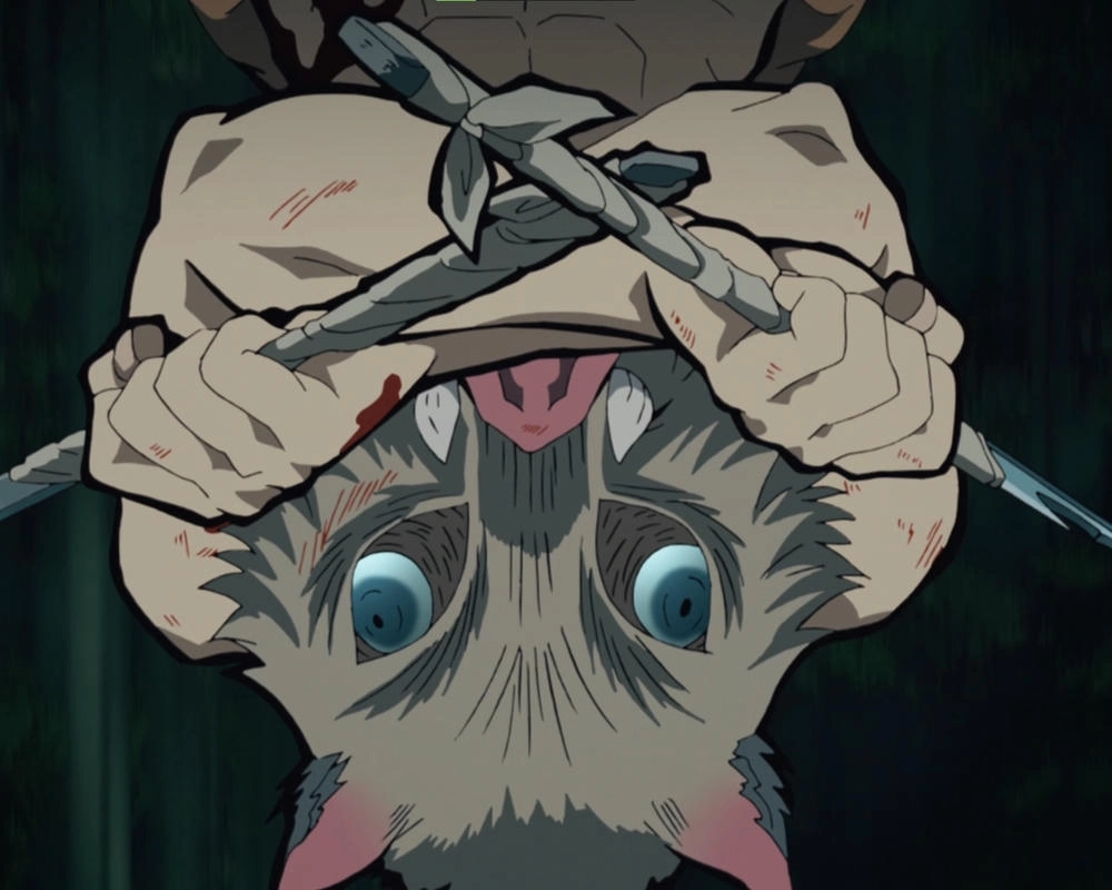 anime inosuke hashibira mặt nạ heo 