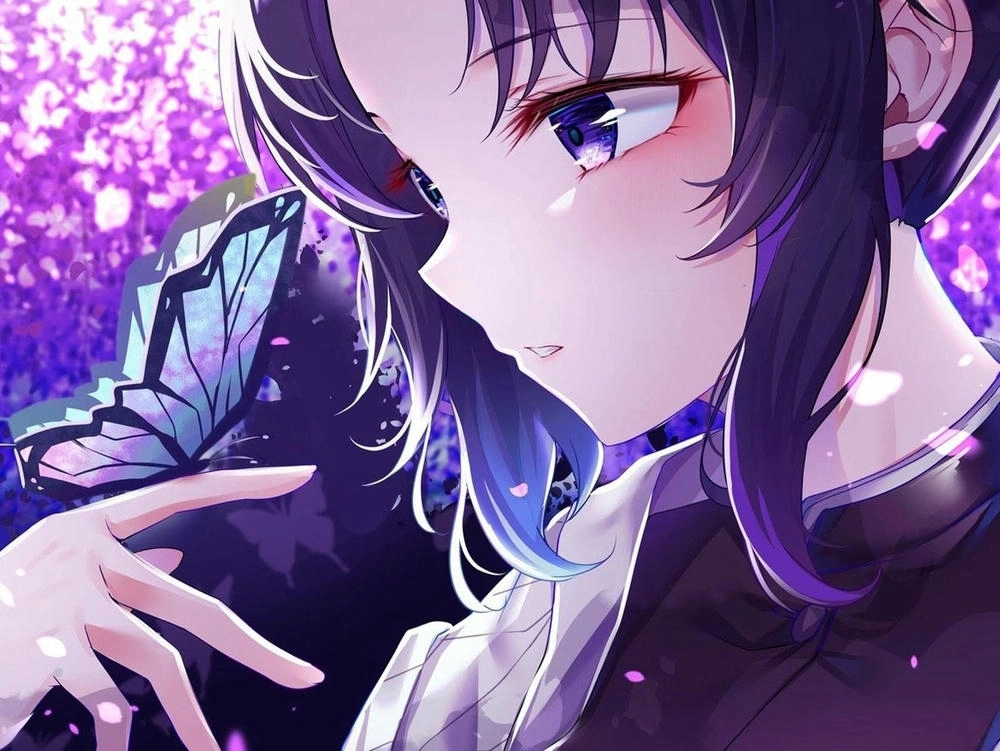 ảnh kochou shinobu cận cảnh 