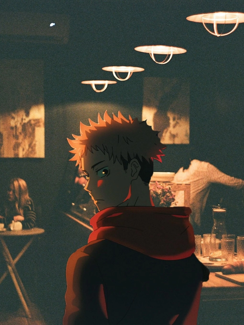 itadori yuji anime art đầy màu sắc 