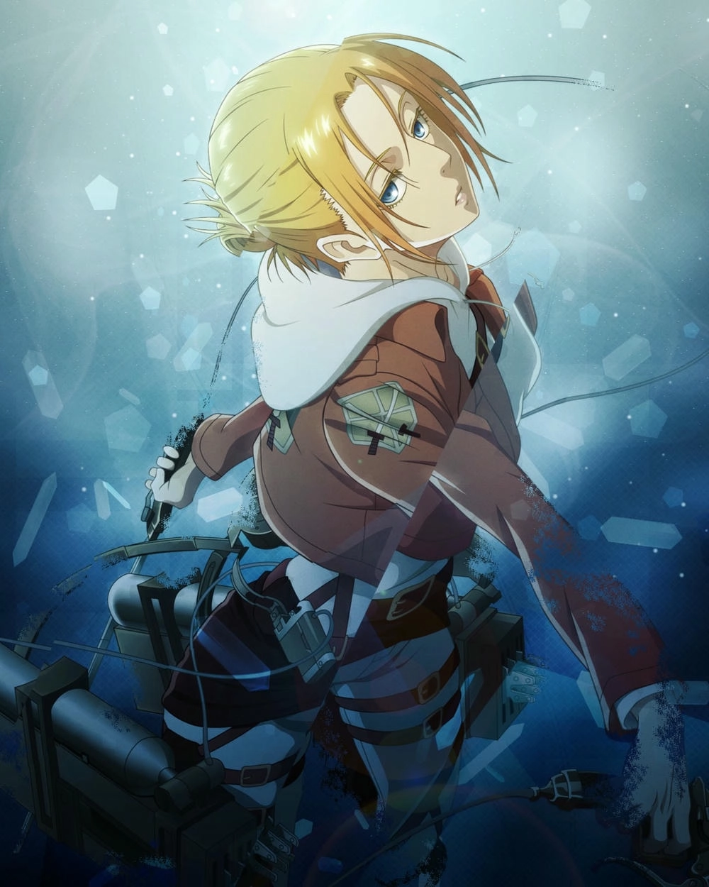 Annie Leonhart trong bộ quân phục 