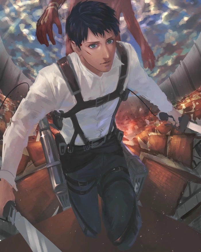 bertholdt hoover anime look ngầu 