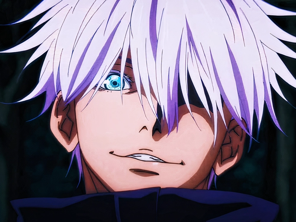 ảnh gojo satoru từ anime jujutsu kaisen 