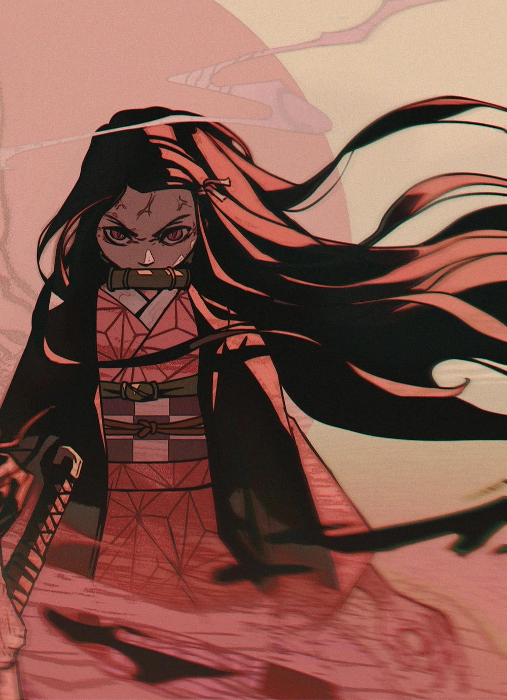 nezuko kamado anime ảnh nền đẹp 