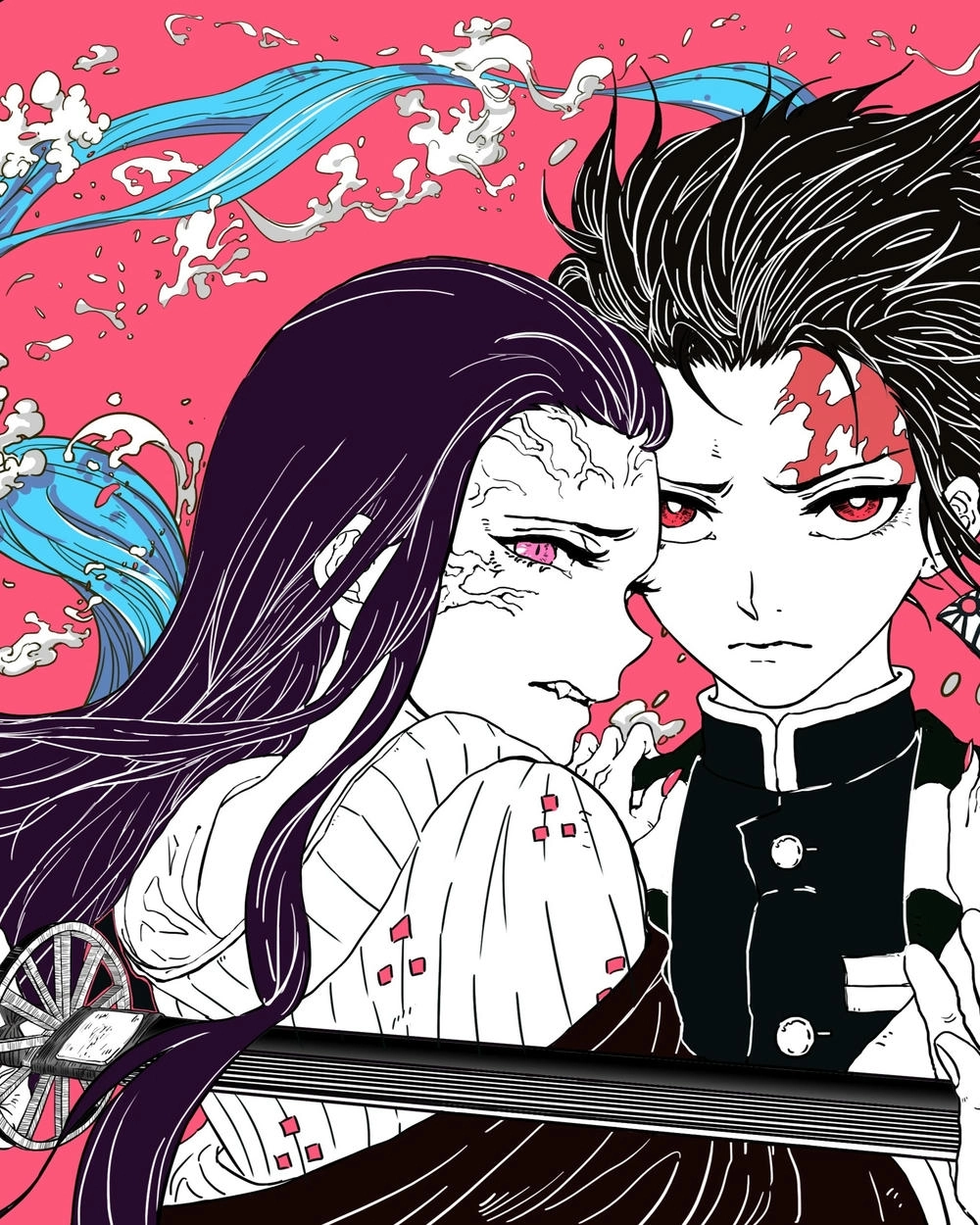 hình ảnh nezuko nhân vật anime nữ 