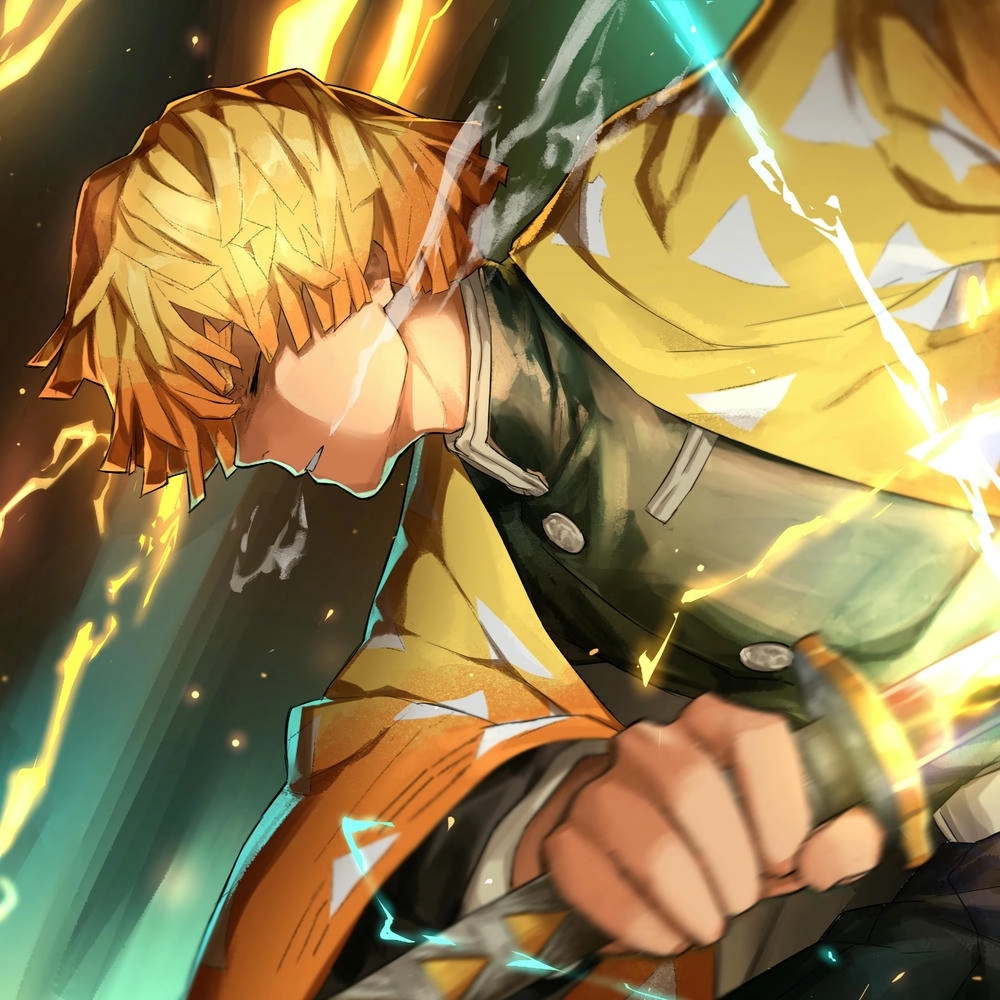 ảnh anime zenitsu ngầu và ngầu hơn 