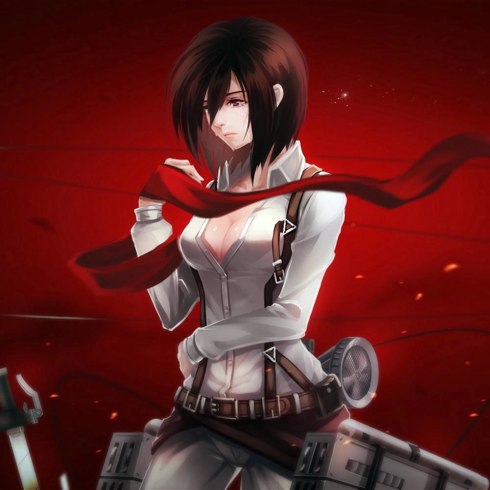 ảnh anime mikasa ackerman cute 