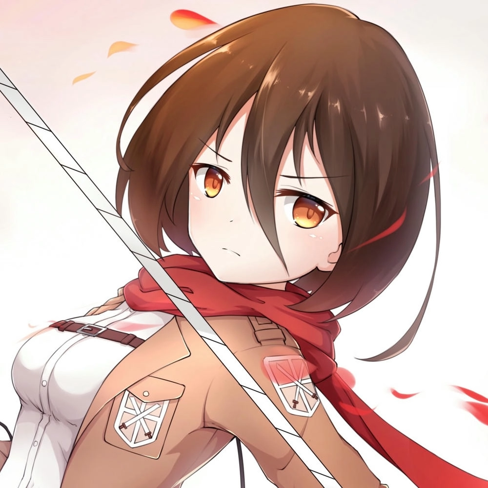 mikasa ackerman cute hình chibi 