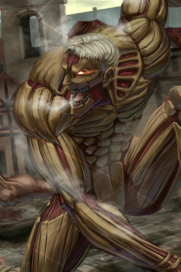 Reiner Braun tạo hình trong anime 