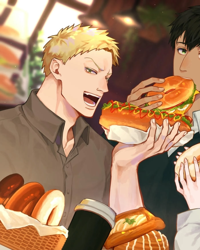 Reiner Braun ảnh sắc nét anime 
