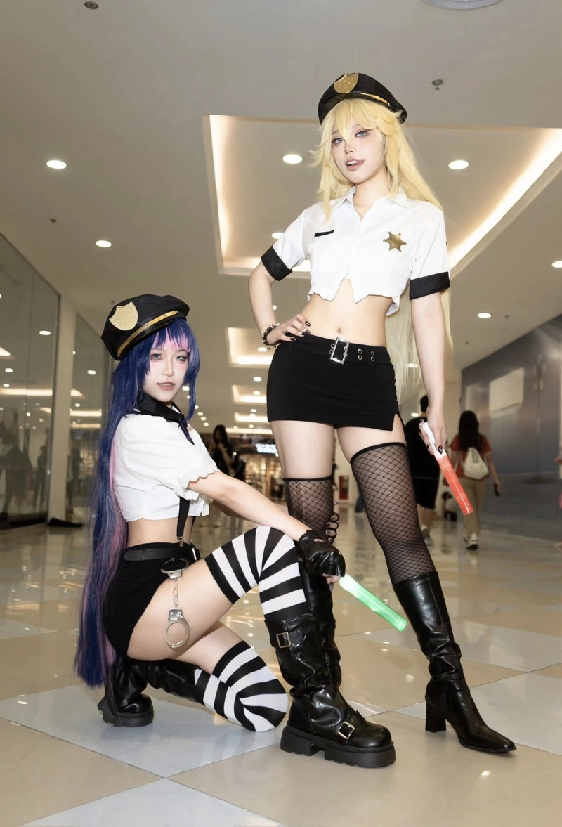 Cosplay 2 cảnh sát nữ đẹp