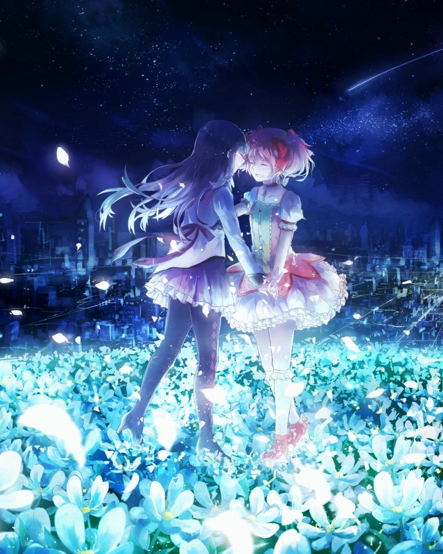 ảnh anime bách hợp chill đáng yêu