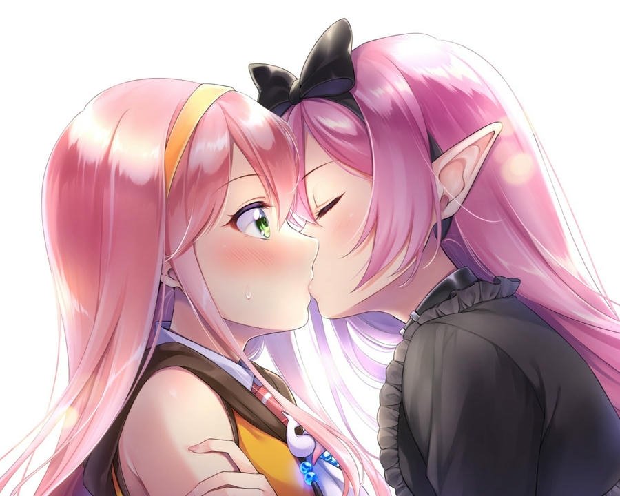 ảnh anime bách hợp chill nhẹ đáng yêu