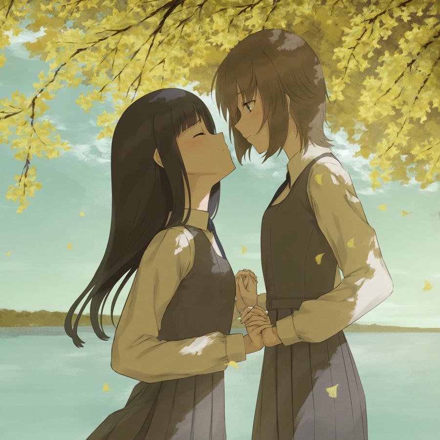 ảnh anime bách hợp cực đẹp chill