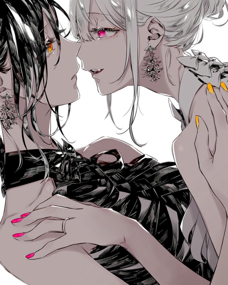 ảnh anime bách hợp cực kỳ đáng yêu