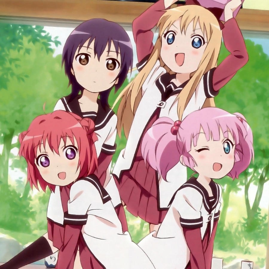 ảnh anime bách hợp cute chill