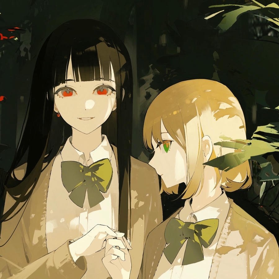 ảnh anime bách hợp cute dễ thương