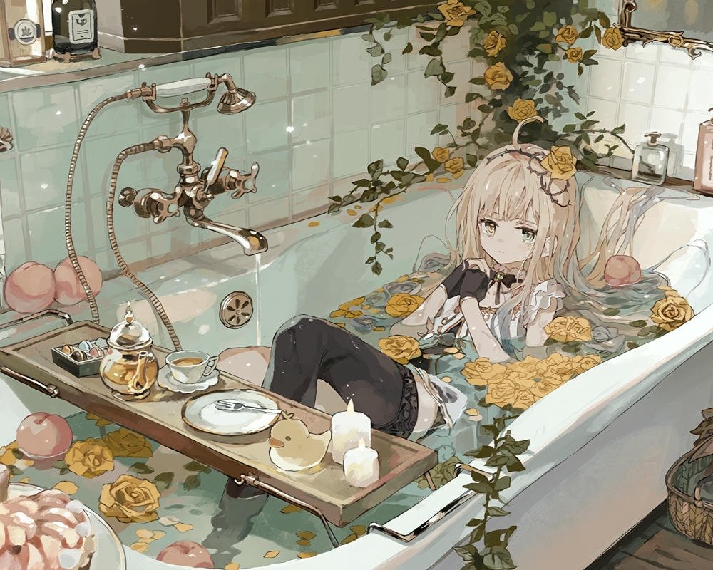 ảnh anime đẹp hiếm cô gái bên khung cửa