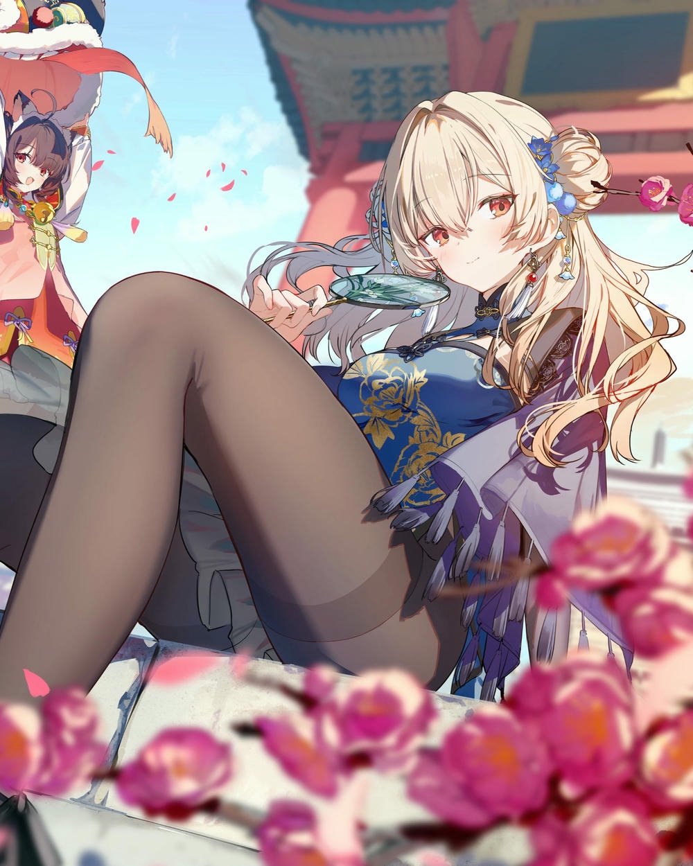 ảnh anime đẹp hiếm cô gái ngắm pháo hoa