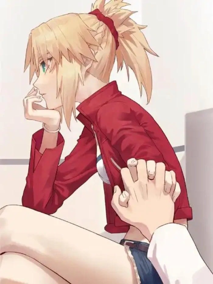 ảnh anime nắm tay cute