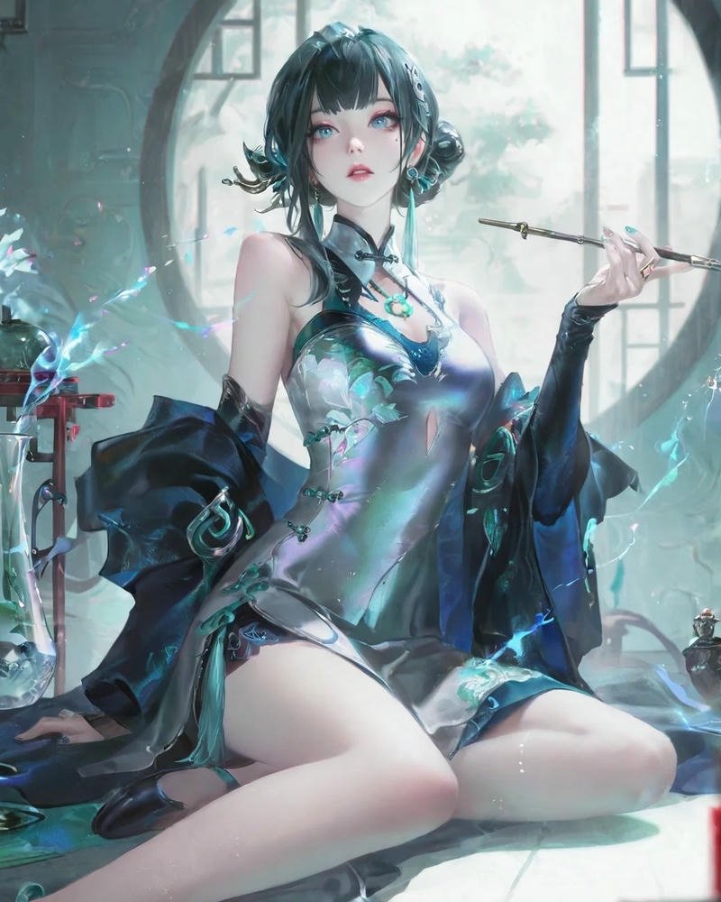 ảnh nữ anime quyến rũ thanh lịch nổi bật