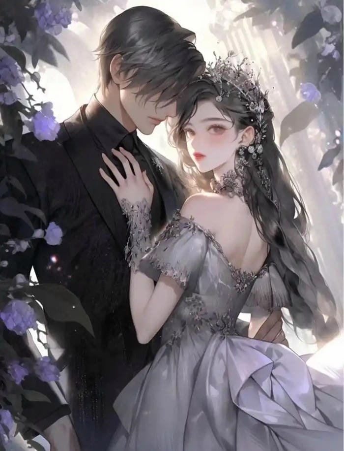 anime cô dâu chú rể dễ thương