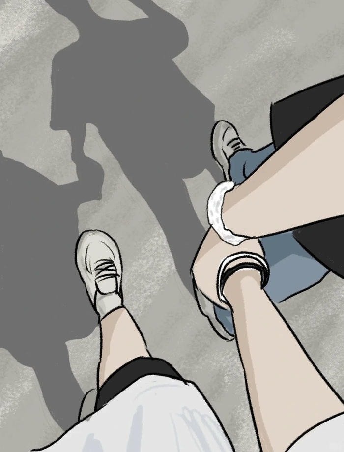 anime couple sweet moment