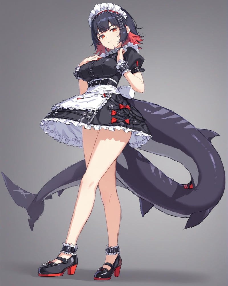 anime cute hầu gái xinh xắn