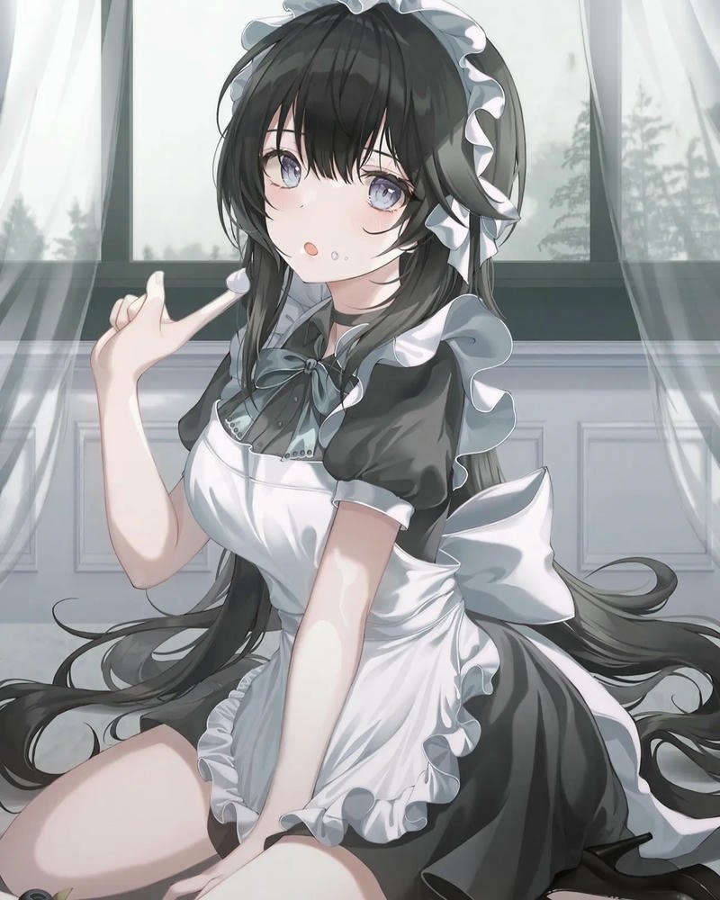 anime hầu gái cute buồn nhẹ