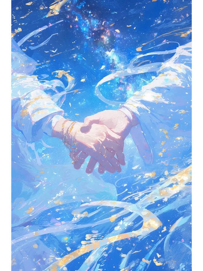 anime holding hands romantic