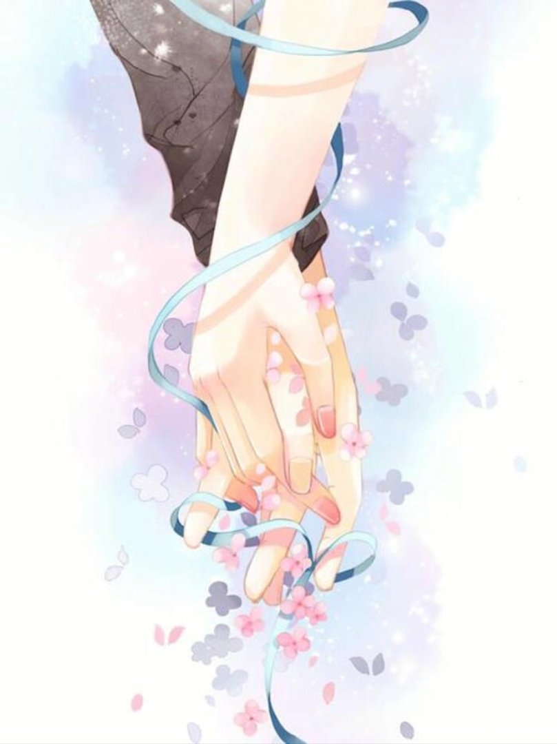 anime nắm tay nhau