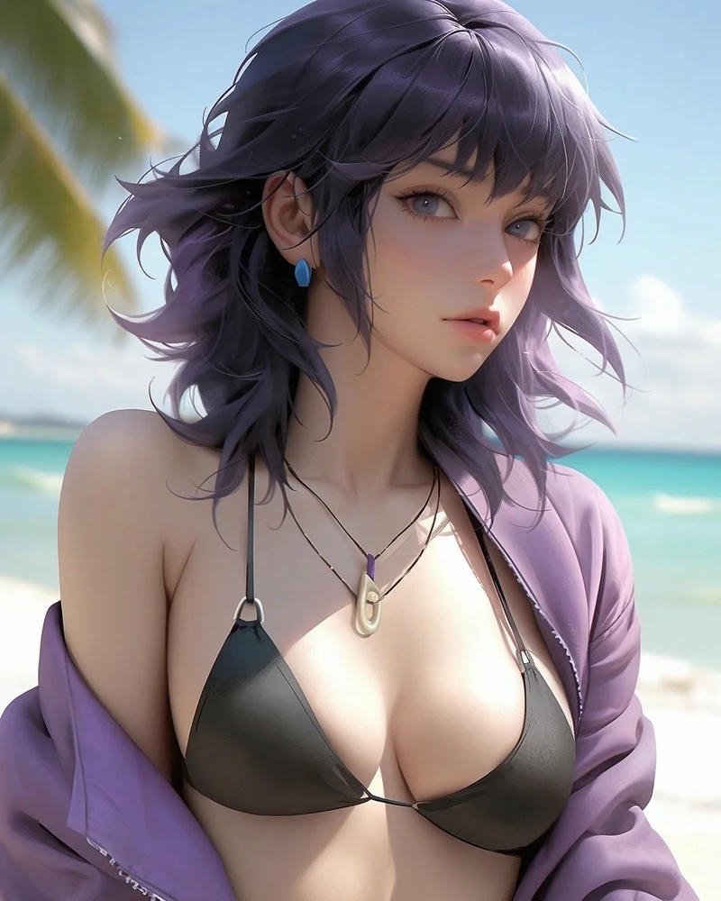 anime nữ ngầu quyến rũ thời trang đẳng cấp