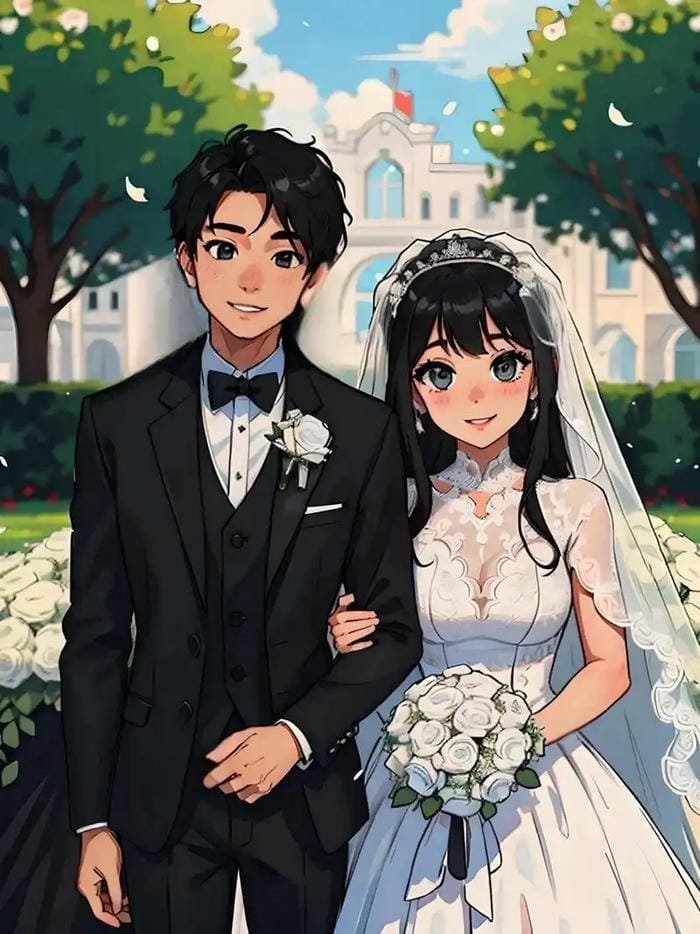 anime wedding dress