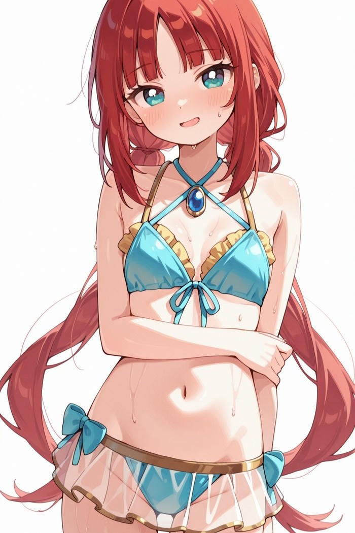 bikini gái anime mặc sành điệu