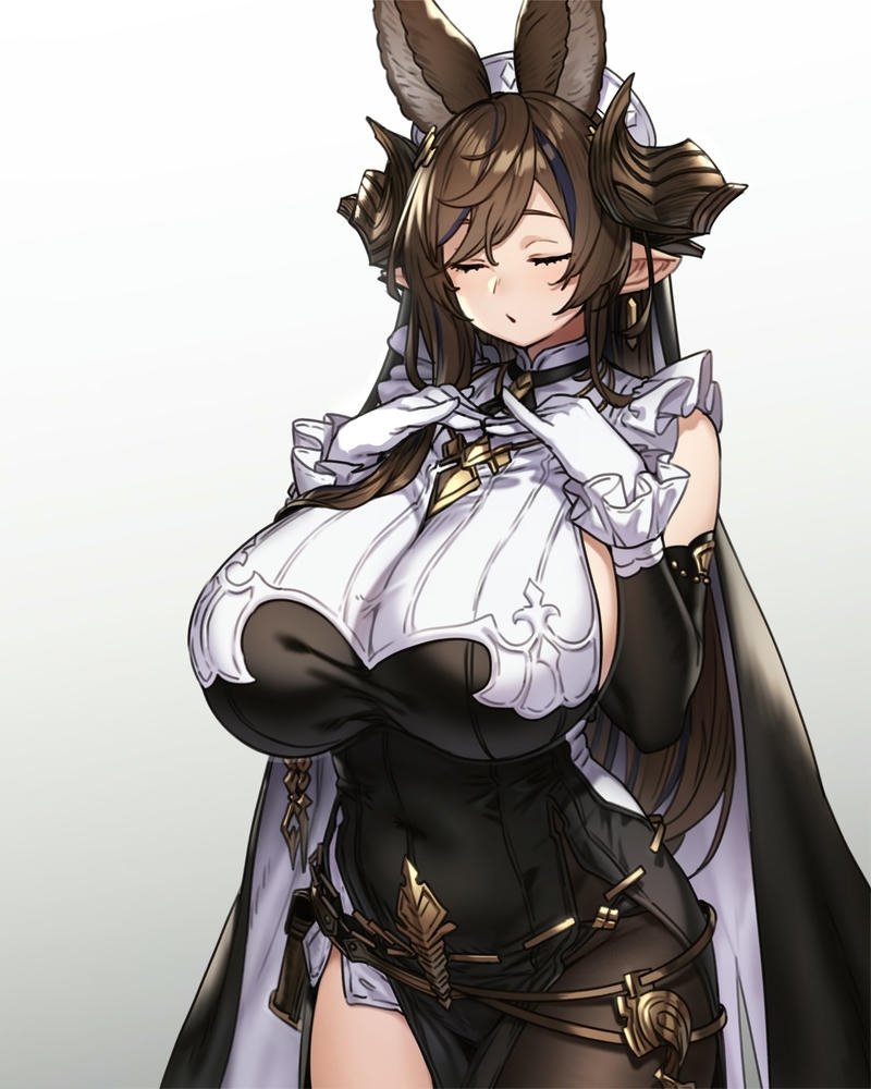 gái anime cute to tròn elf