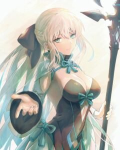 gái anime cute to tròn trang sức