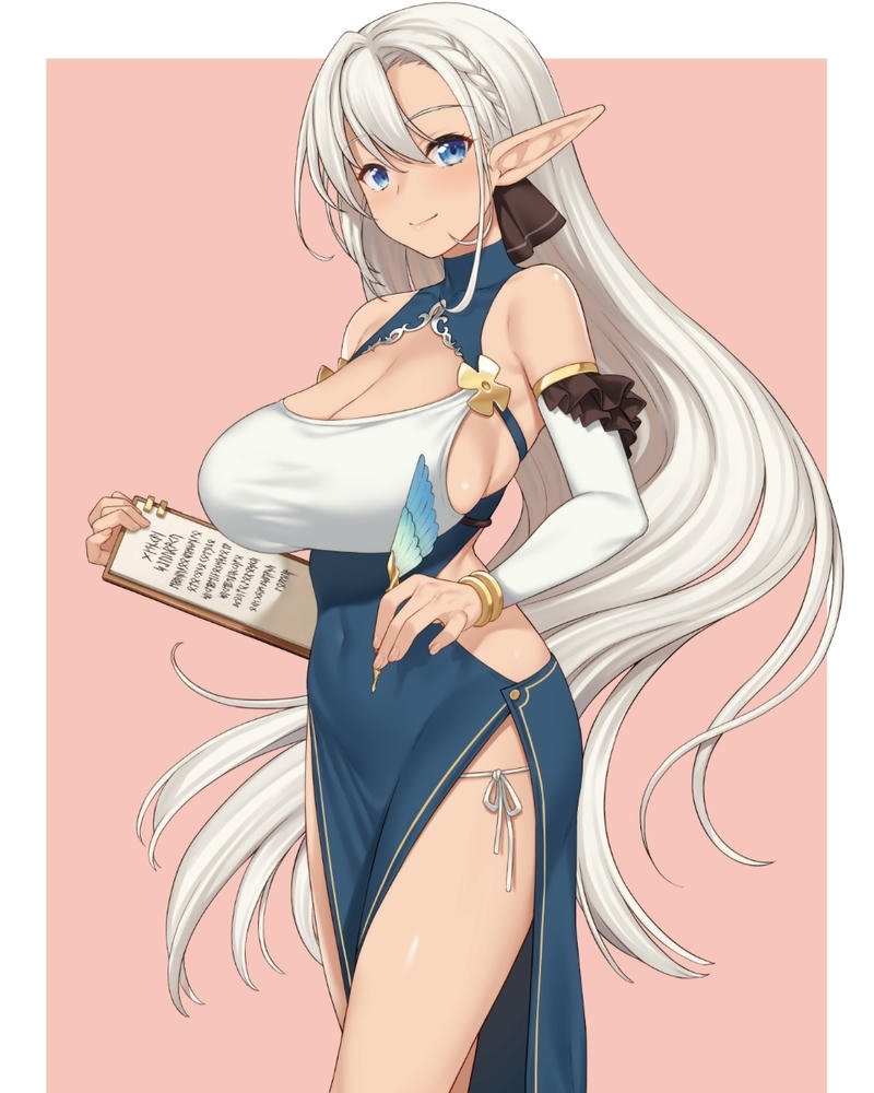 gái anime to tròn trang phục cổ