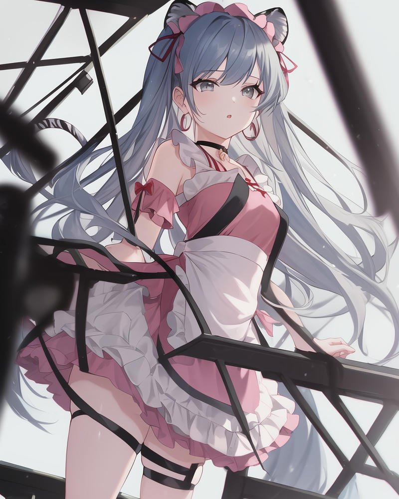 hầu gái cute anime mang phong cách kawaii