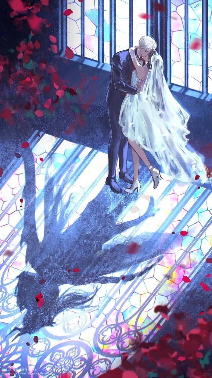 hình anime cô dâu cute