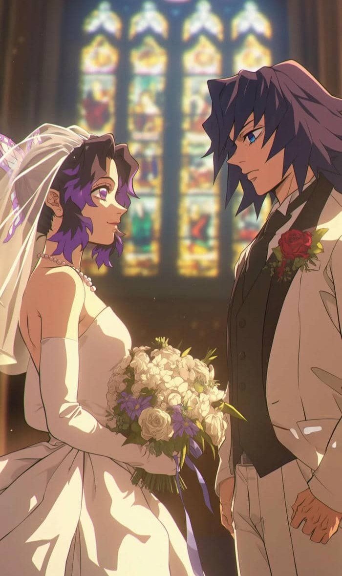 hình anime cưới nghệ thuật