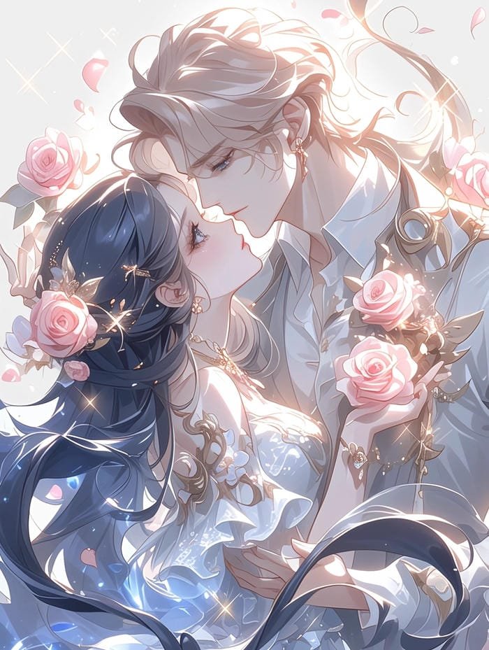 Anime tình yêu hình cô dâu chú rể anime