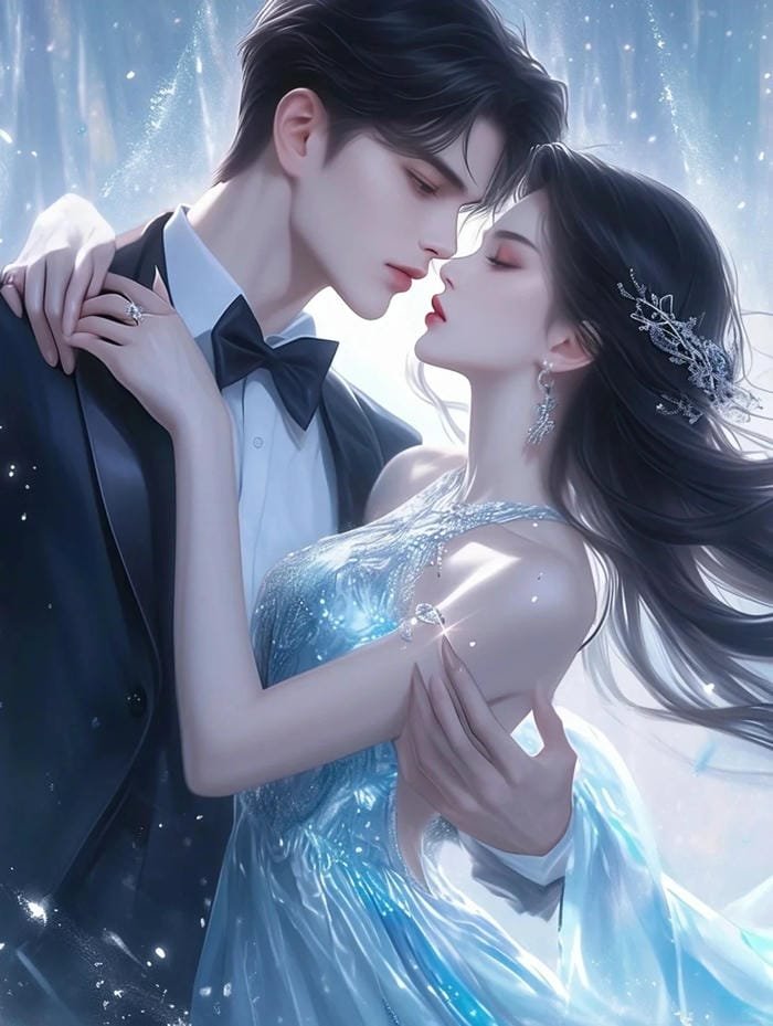 Hình cô dâu chú rể anime vui vẻ hạnh phúc