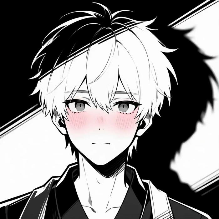 ảnh avatar đen trắng