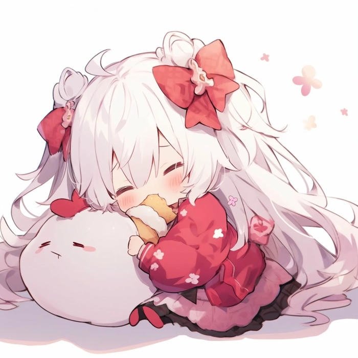 ảnh chibi nữ cute pose