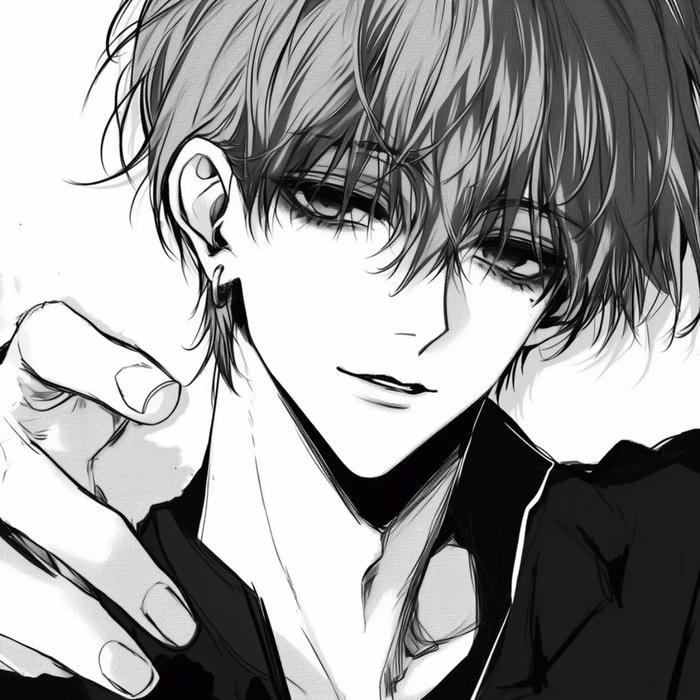 avatar đen trắng lạnh lùng