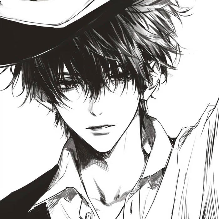 avatar trắng đen trầm