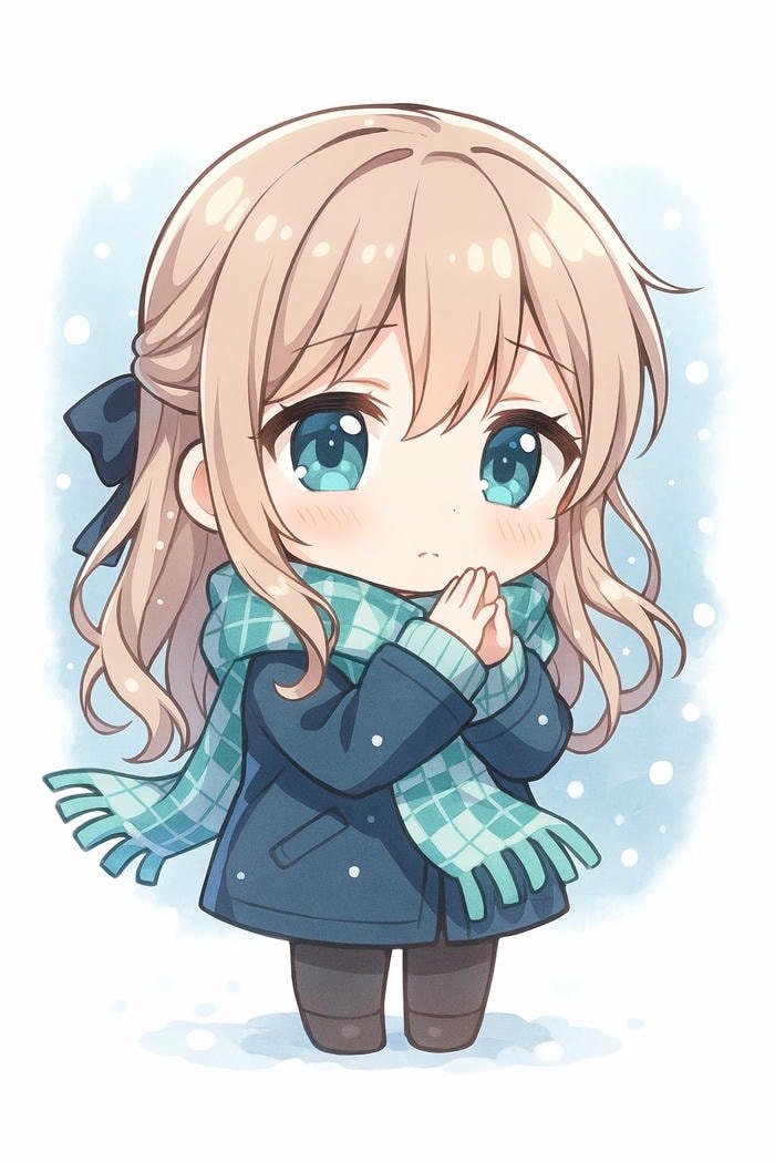 chibi girl dễ thương xinh xắn