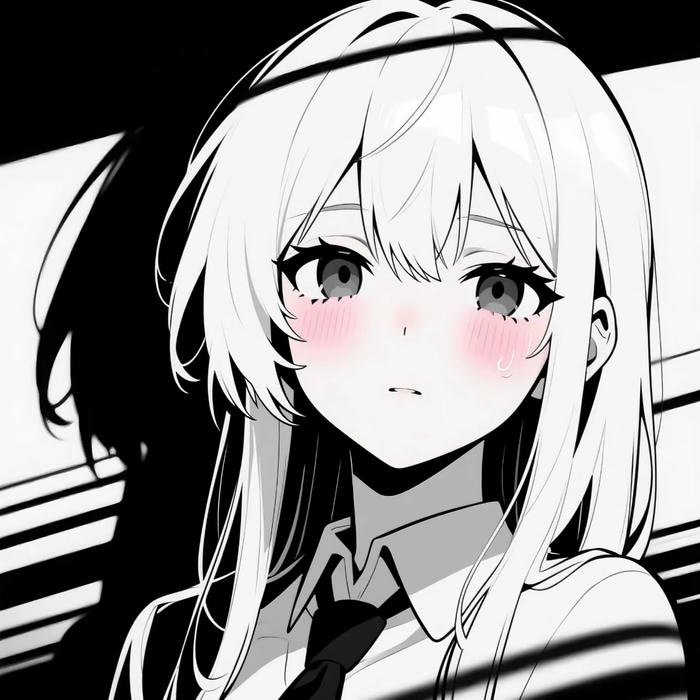 hình avatar đen trắng tối giản