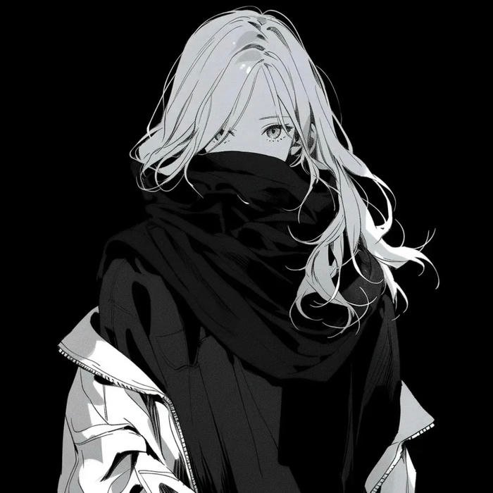 hình avatar trắng đen đơn giản