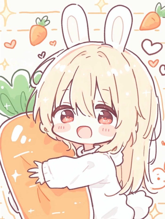 hình chibi đáng yêu làm nền